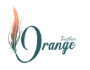 Orange Feather Well-being Haven logo