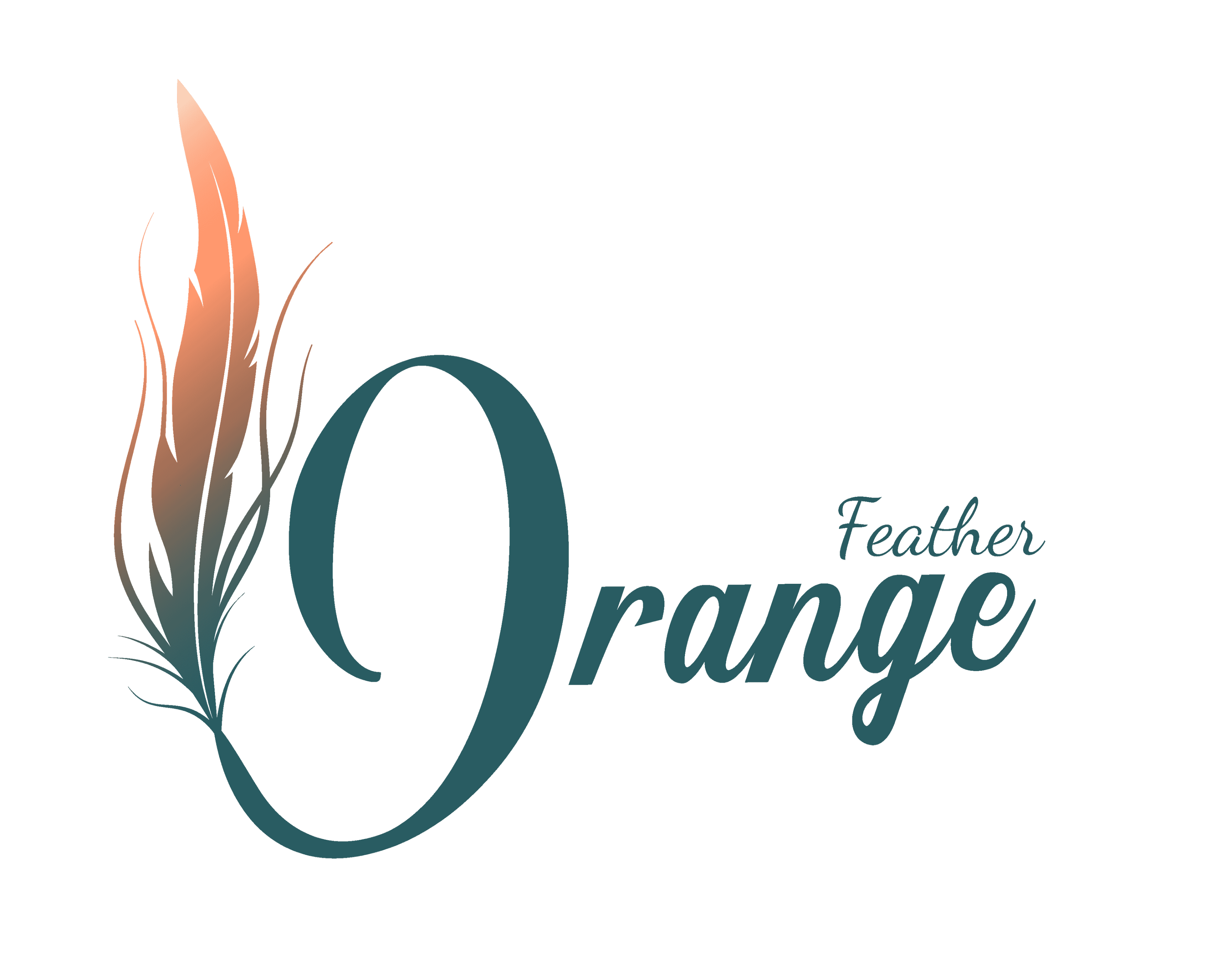 Orange Feather Well-being Haven logo
