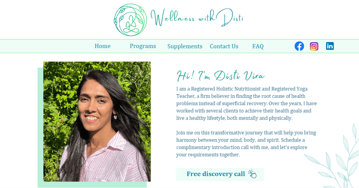 Wellness with Disti logo