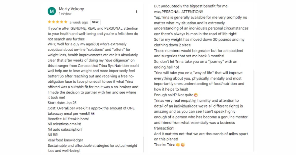 Trina Rys Nutrition (TR Nutrition) gallery image 5